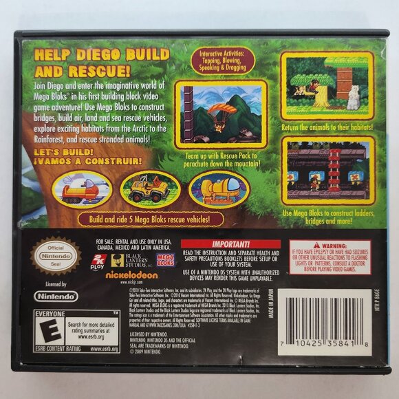 Diego's Build and Rescue for Nintendo DS CIB - Picture 3 of 8